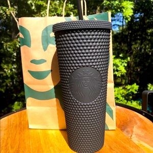 NWT 2021 Starbucks matte black studded tumbler